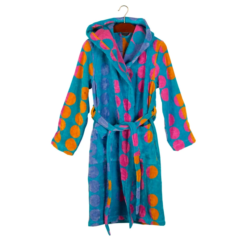 Accappatoio con Cappuccio son bou Moderno in Cotone 410 gr/mq