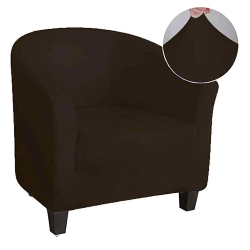 Housse fauteuil Cabriolet Extensible Marron foncé