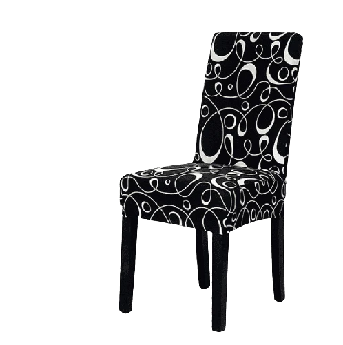 Housse de chaise Noir et Blanc