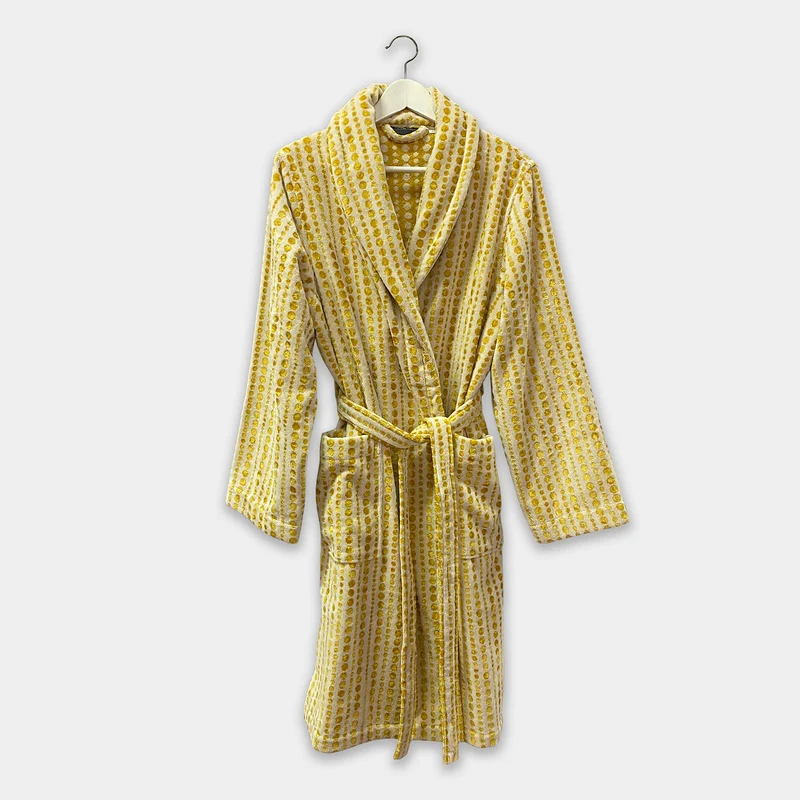 Accappatoio con Cappuccio bijoux gold Moderno in Spugna 450 gr/mq