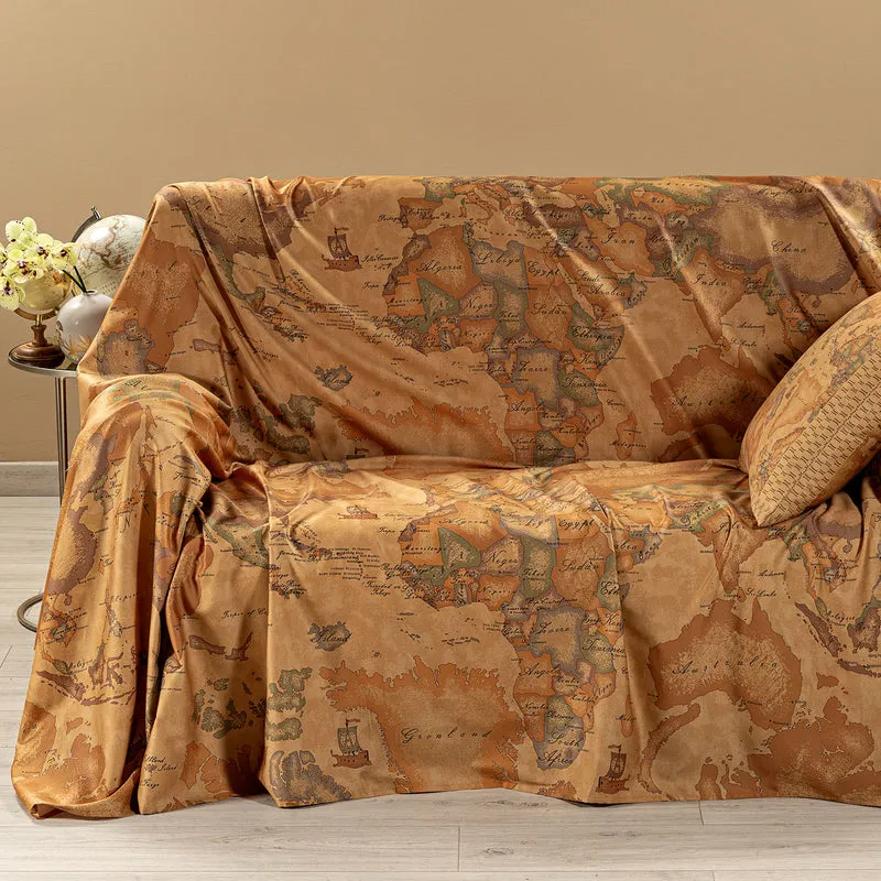 Telo arredo Copridivano Grandecor geo classic in Raso di cotone