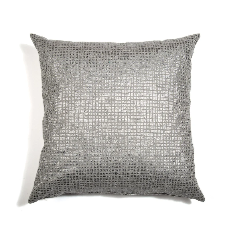 Cuscino d'arredo in Raso Jacquard Dolce-vita-quadretto Caleffi Moderno
