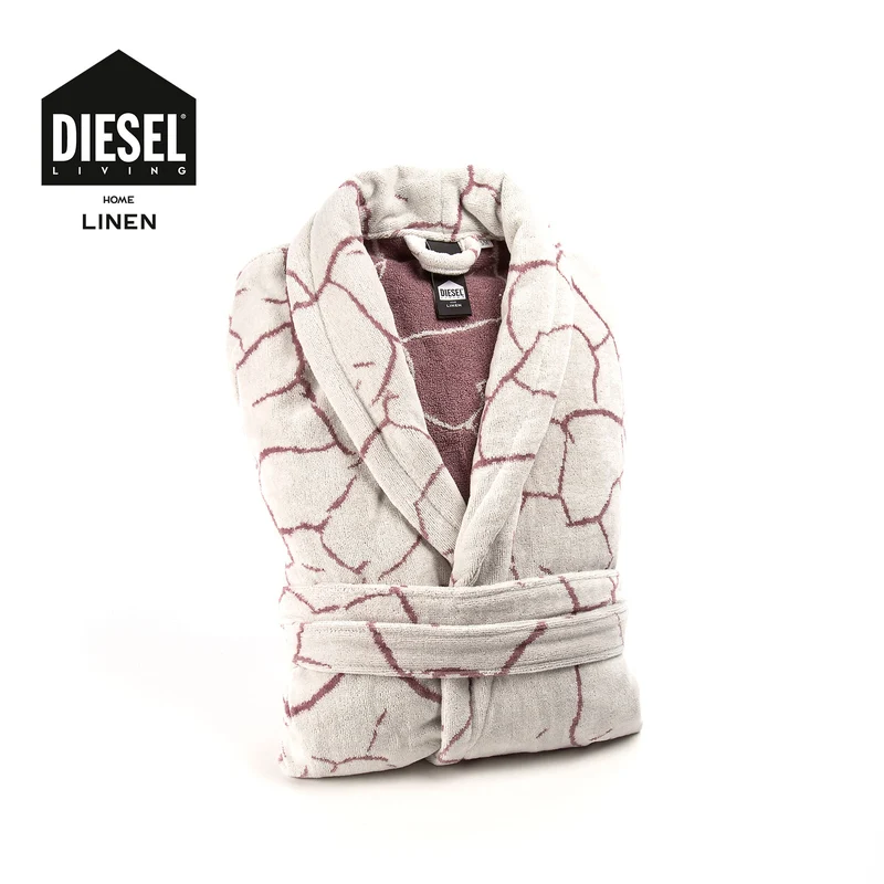 Accappatoio con Cappuccio crackle diesel Moderno in Cotone 410 gr/mq