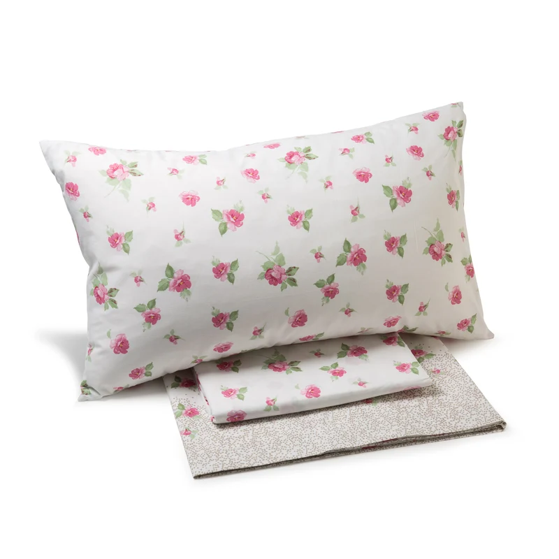 Completo Lenzuola in Cotone Flores Caleffi Geometrico