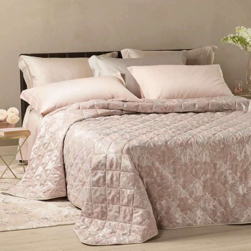 Copriletto Primaverile angel in Raso Jacquard 80 gr/mq