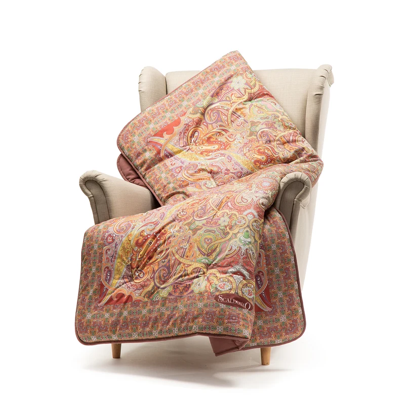 Plaid Scaldotto mandarin in Cotone 250 gr/mq