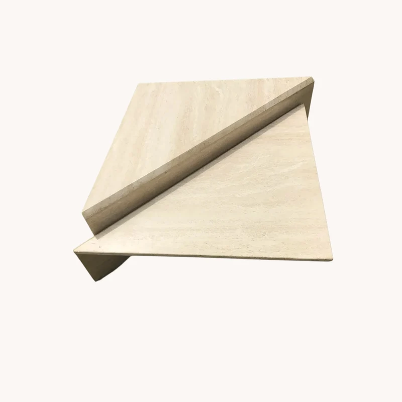 Italian Postmodern Travertine Tables - Sold as Set
