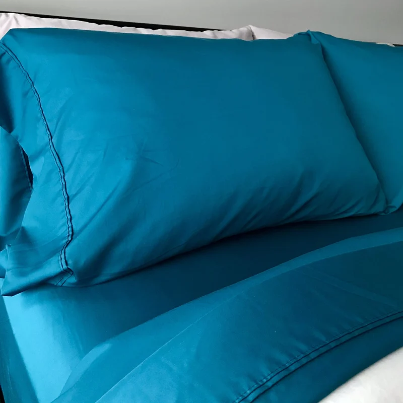 Ensemble taies d'oreiller en rayonne de bouleau satiné