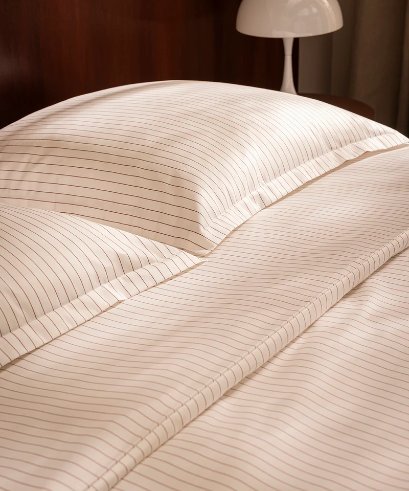 Housse de couette Rayée Satin