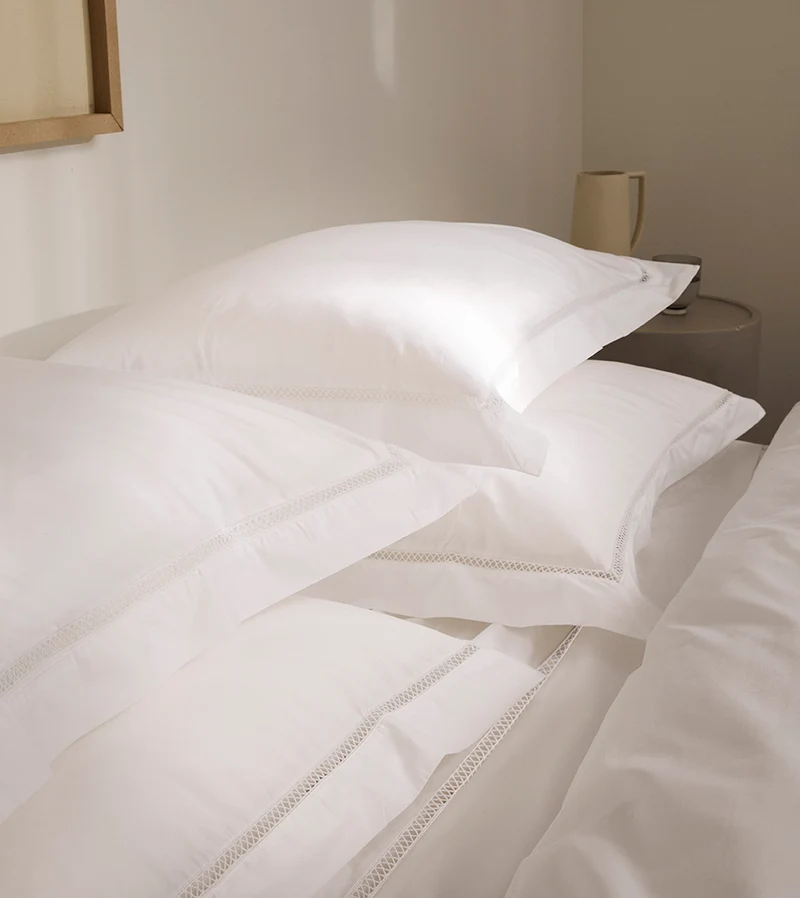 Set de 2 Taies d'Oreillers Cannage Percale