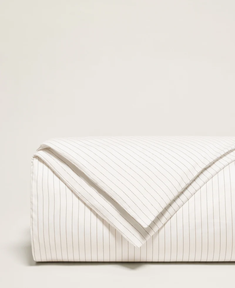 Housse de couette Rayée Satin