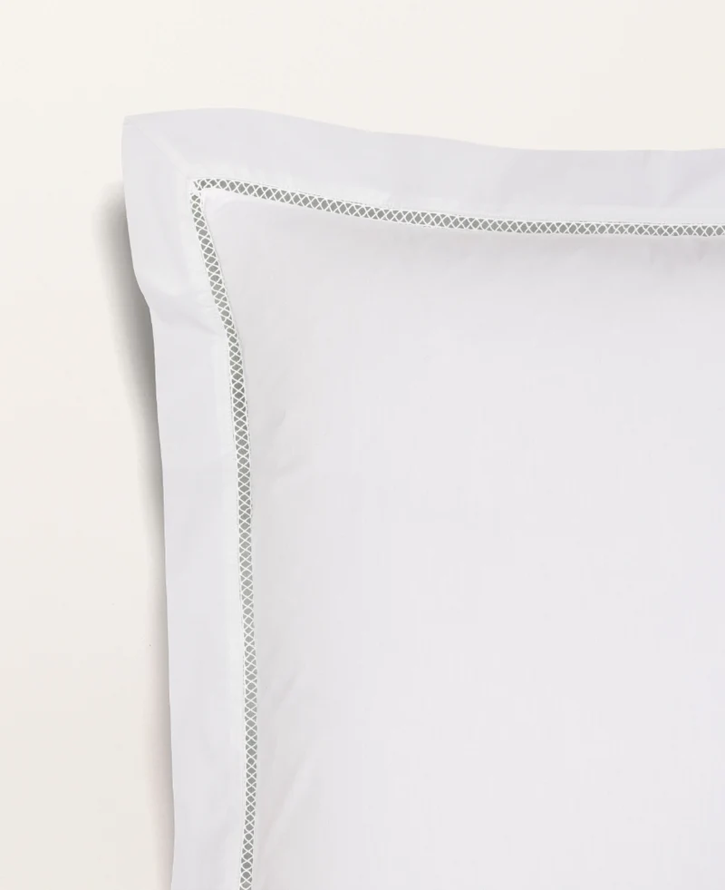 Set de 2 Taies d'Oreillers Cannage Percale