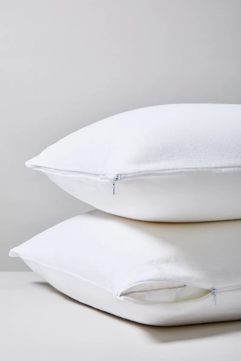 Set de 2 Protège Oreillers 100% Coton