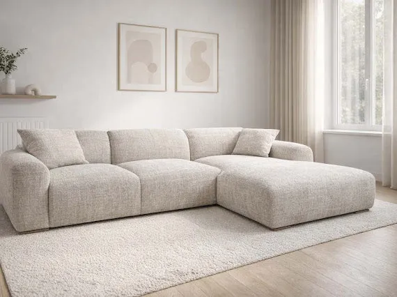 Canapé Cloudy angle beige 290x177