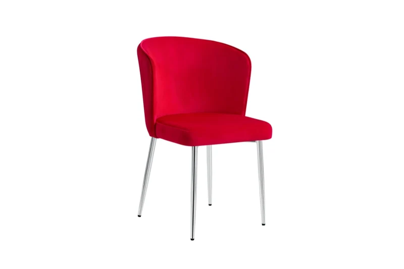 CHAISE DIANA CHROME VELOURS FUSHIA