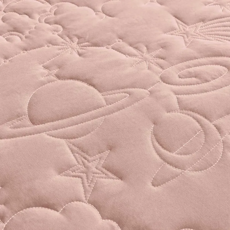 Wonderful Bedding Starry Sky Luxury Embroidered Teen Quilt Set for Teenagers