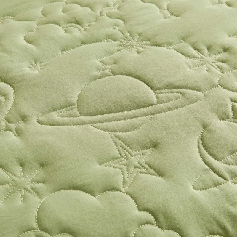 Wonderful Bedding Starry Sky Luxury Embroidered Teen Quilt Set for Teenagers