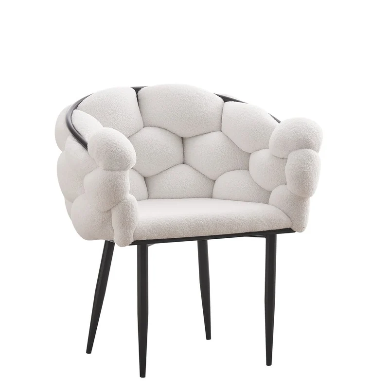 CHAISE BALLON DOUDOU PIED METAL NOIR