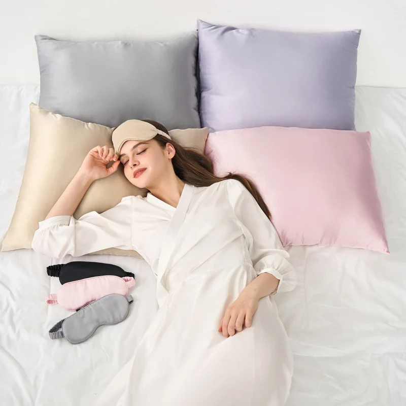 Wonderful 22 Momme Mulberry Silk Pillowcase, 100% Pure Silk Pillowcase