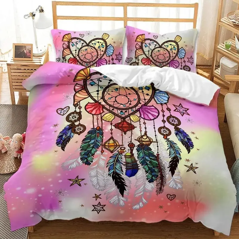 Housse de Couette Attrape Rêve Cœur