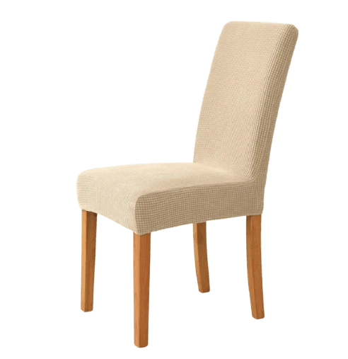 Housse de chaise Extensible Crème