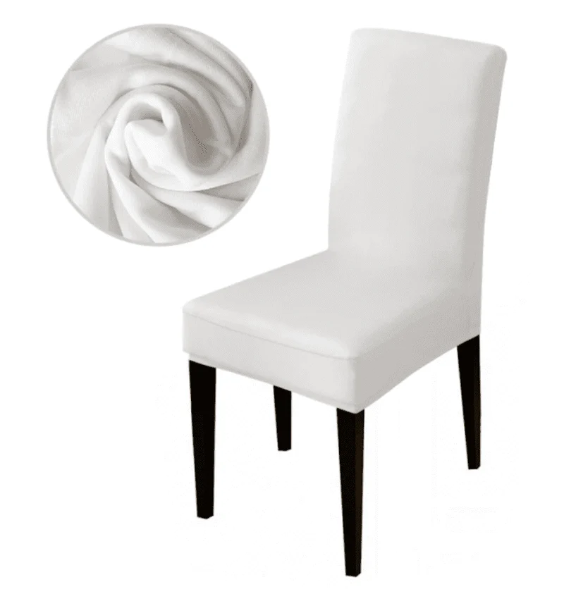 Housse de Chaise Extensible Blanche
