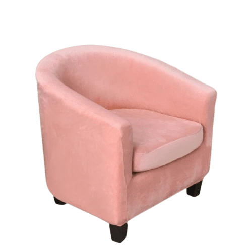Housse fauteuil Cabriolet Velours Rose