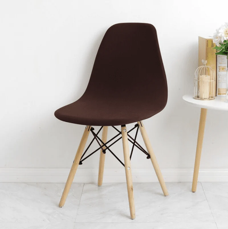 Housse chaise Scandinave Marron