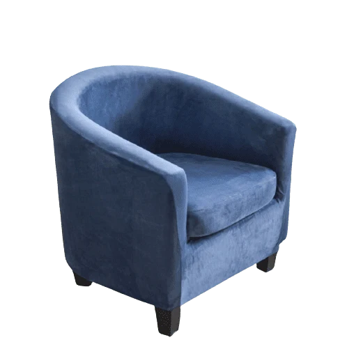 Housse fauteuil Cabriolet Velours Bleu