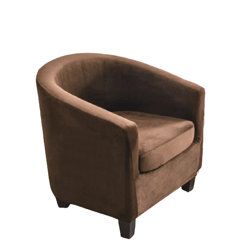 Housse fauteuil Cabriolet Velours Marron