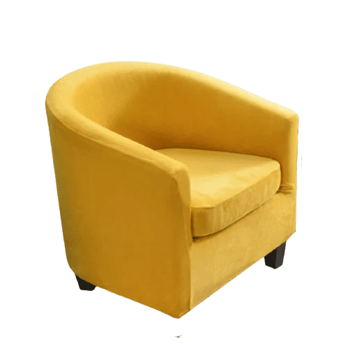 Housse fauteuil Cabriolet Velours Jaune