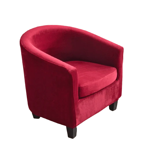 Housse fauteuil Cabriolet Velours Rouge