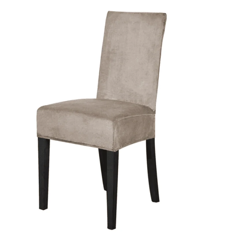 Housse de chaise Velours Taupe