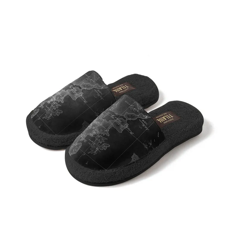 Ciabatte geo black in Cotone