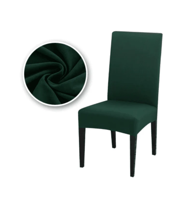 Housse de Chaise Extensible Vert Foncé