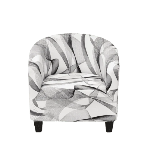 Housse fauteuil Cabriolet Moderne Noir et Blanc