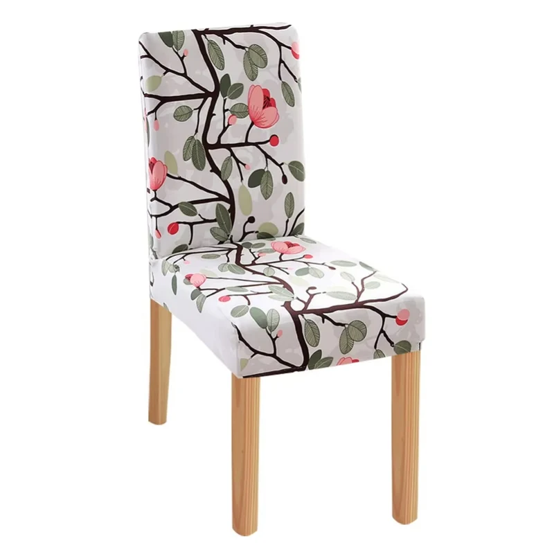 Housse de chaise Fleurie Vert