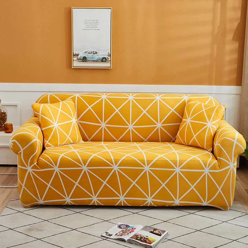 Housse de Canapé Extensible Originale Jaune