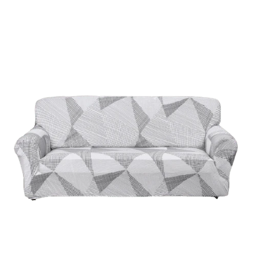 Housse de Canapé Extensible Moderne Blanc