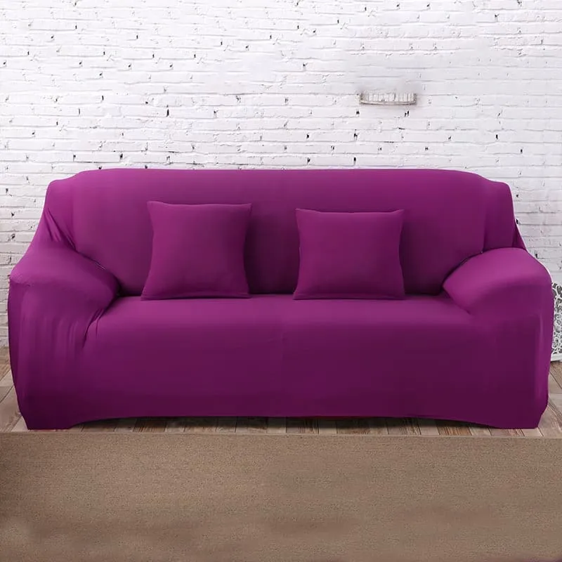 Housse de Canapé Extensible Lilas