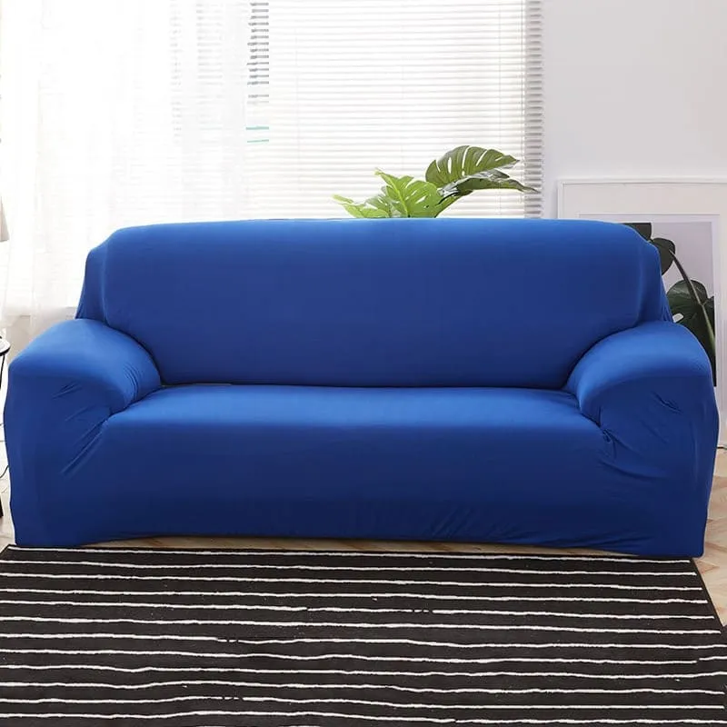 Housse de Canapé Extensible Bleu Royal