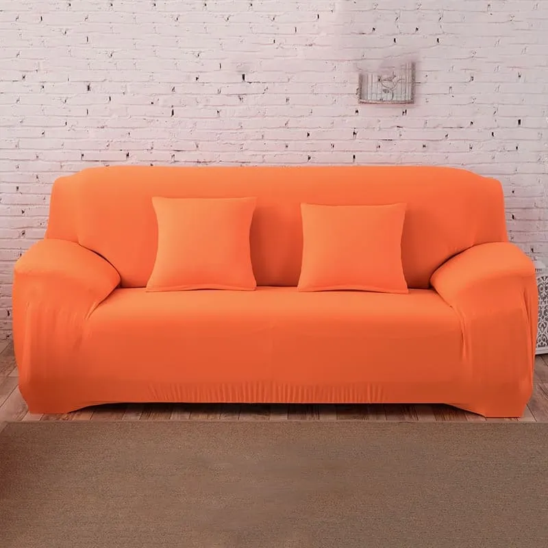 Housse de Canapé Extensible Orange