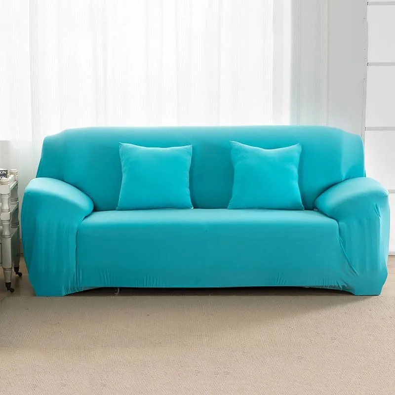 Housse de Canapé Extensible Turquoise