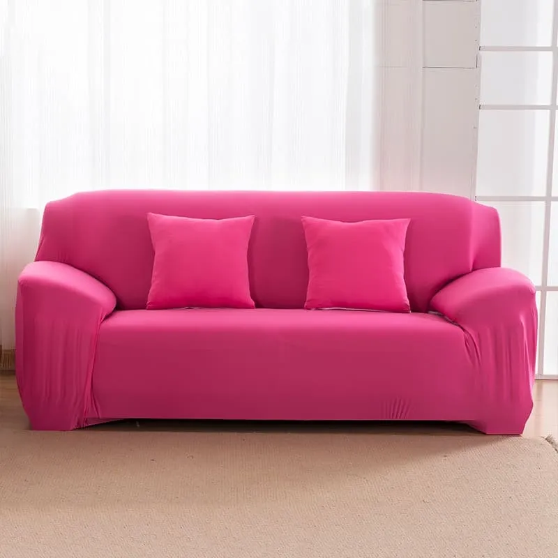 Housse de Canapé Extensible Rose Fushia