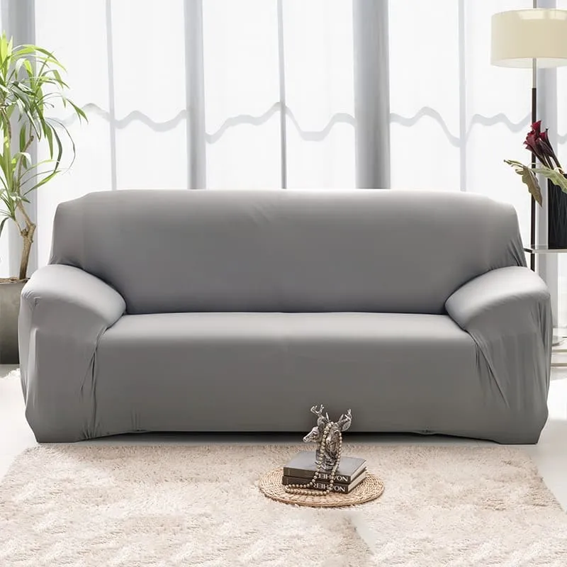 Housse de Canapé Extensible Gris Clair