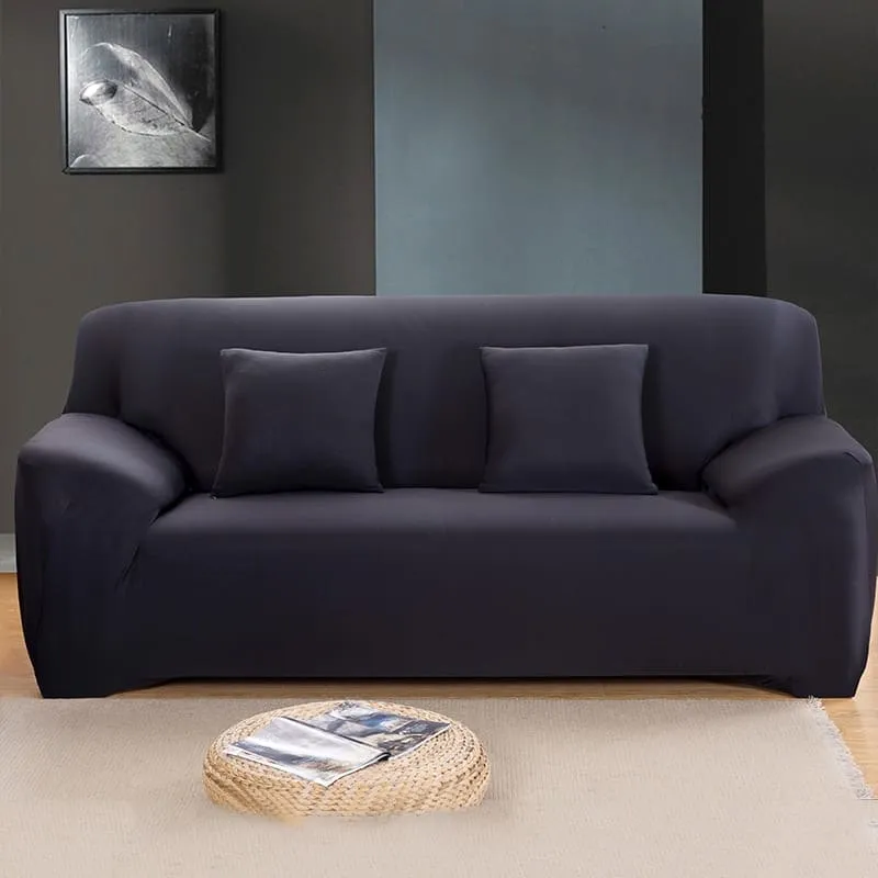 Housse de Canapé Extensible Noir