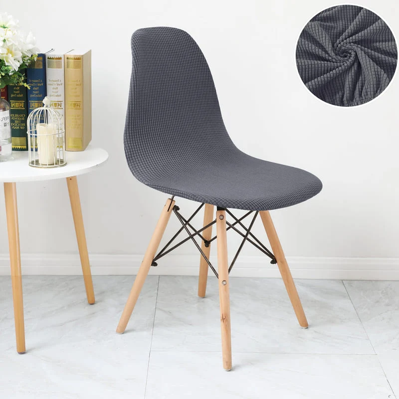 Housse chaise Scandinave Gris foncé