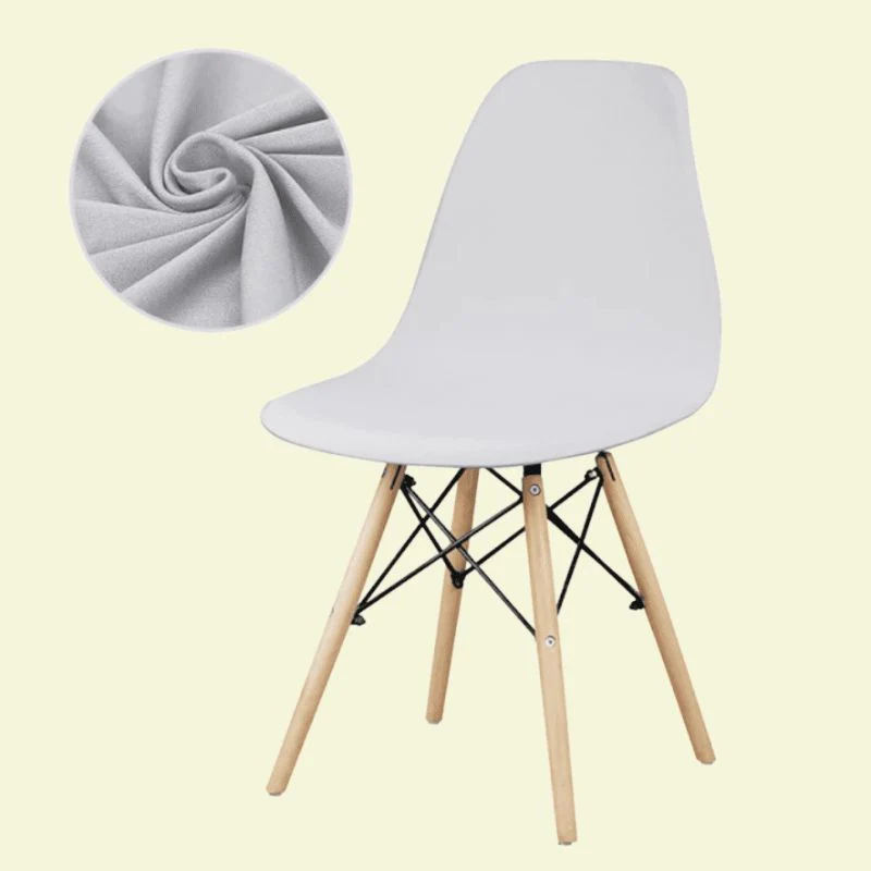 Housse chaise Scandinave Argenté