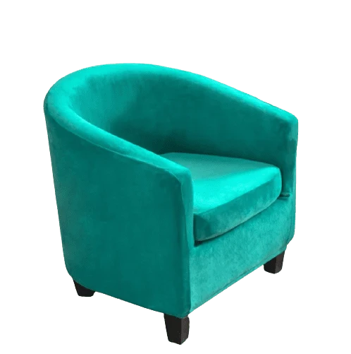 Housse fauteuil Cabriolet Velours Vert Canard