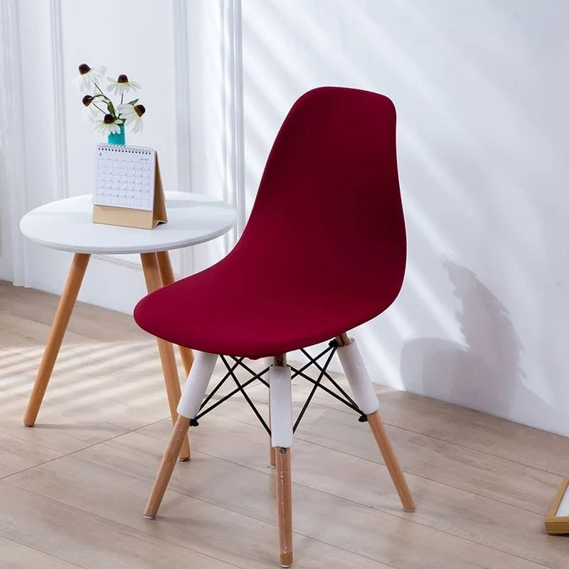 Housse chaise Scandinave Bordeaux